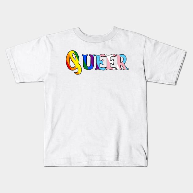 Queer Pride Kids T-Shirt by Trashley Banks